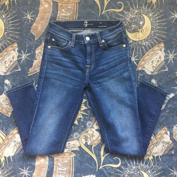7 for all mankind crop roxanne jeans - Picture 3 of 13